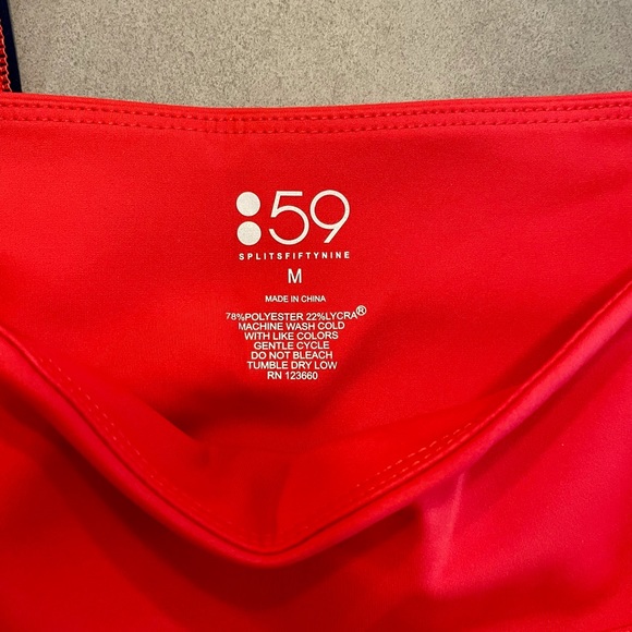 Split59 Incline 7/8 Leggings Colorblock Red - Medium - Picture 4 of 4